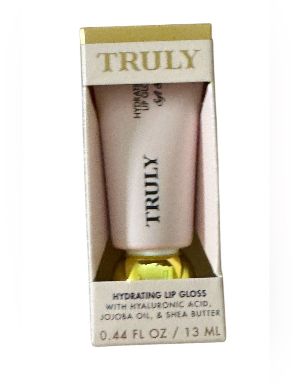 TRULY Hydrating Lip Gloss - Pale Pink with Gold Accent